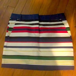 Jcrew striped skirt